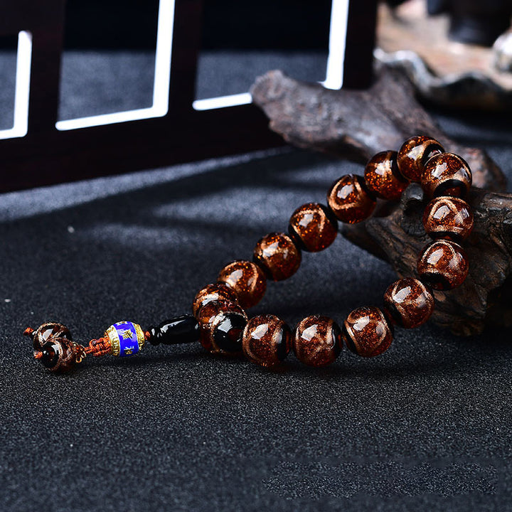 Tibetan Dragon Vein Agate Healing Bracelet - image 9
