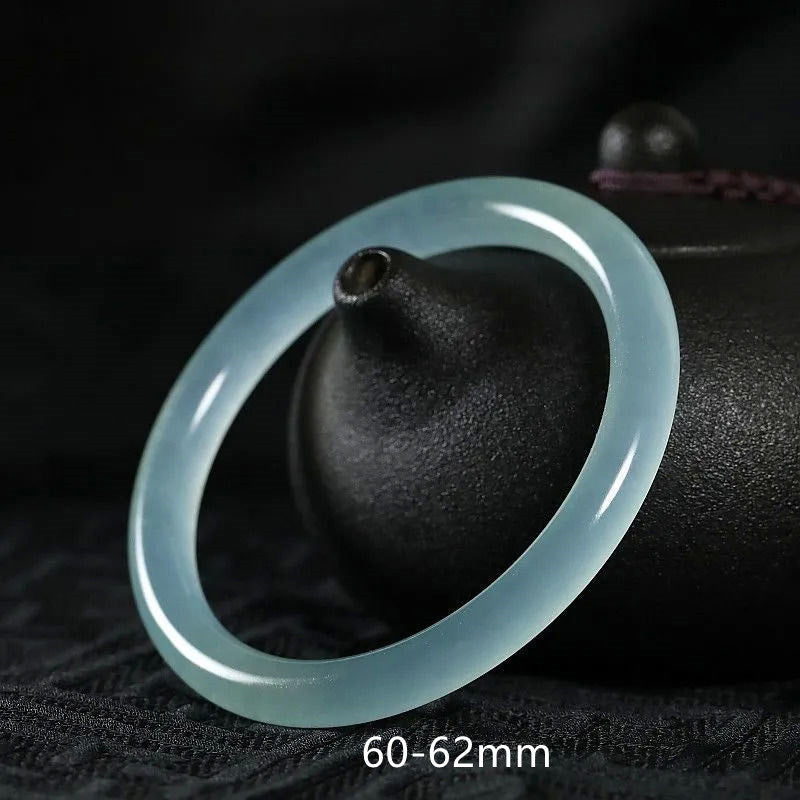 Buddha Stones Natural Jade Healing Blessing Bangle Bracelet - 60-62mm - image 10