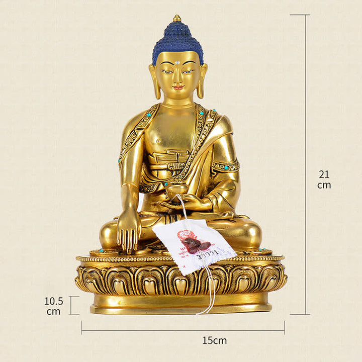 Buddha Stones Shakyamuni Compassion Copper Statue Decoration - image 13