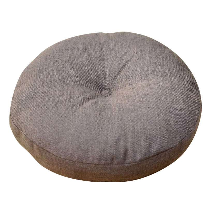 Buddha Stones Lotus Simple Pattern Linen Meditation Seat Cushion Home Living Room Decoration - image 6