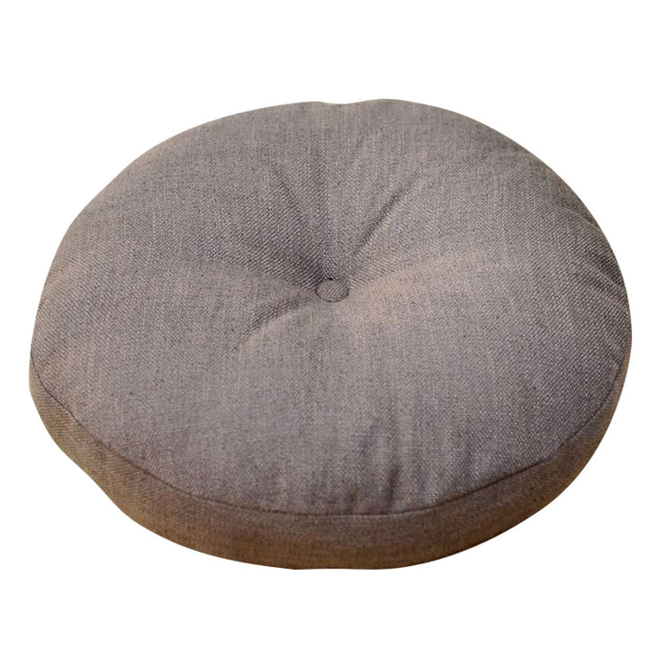 Buddha Stones Lotus Simple Pattern Linen Meditation Seat Cushion Home Living Room Decoration - image 6