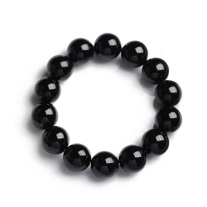 Buddha Stones Natural Black Onyx Fortune Bracelet - Black Onyx - image 0