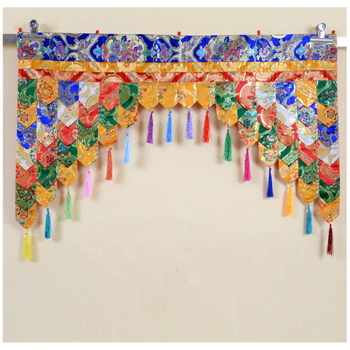 Tibetan Five Colors Hanging Curtain Prayer Altar Healing Meditation Curtain - image 10