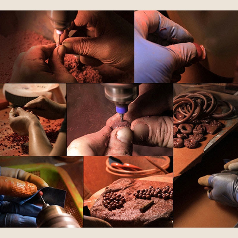 Buddha Stones Handmade Cinnabar Peace Buckle Safe and Healthy Charm Blessing String Bracelet Anklet - image 19