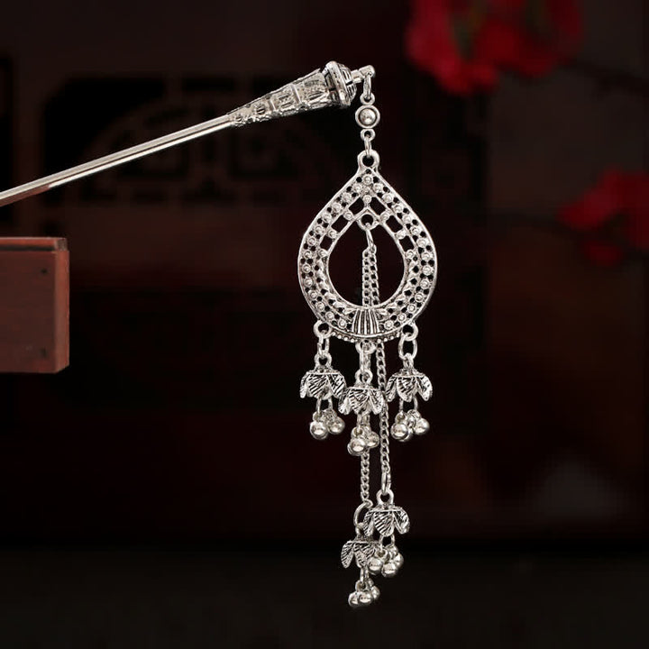 Water Drop Lily of the Valley Flowers Tassels Confidence Hairpin - Flowers - image 12