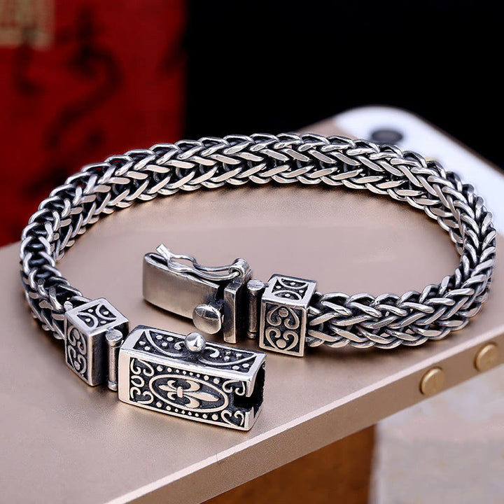 Buddha Stones Retro Dragon Keel Braided Design Balance Healing Bracelet - image 4