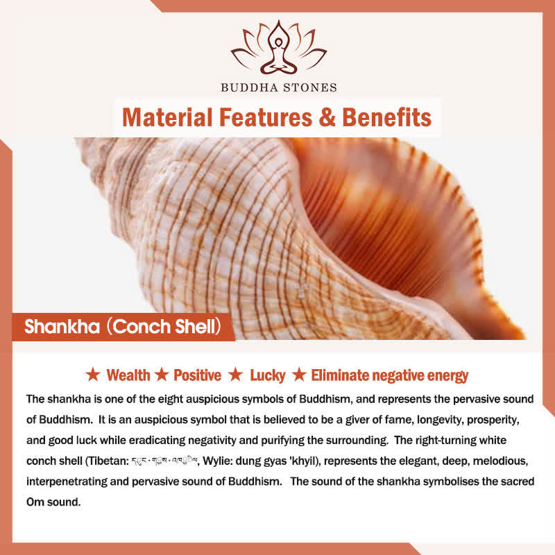 Buddha Stones Tibetan Handmade Engraved Shankha Double Dorje Buddha Conch Shell Wealth Positive Decoration - image 16