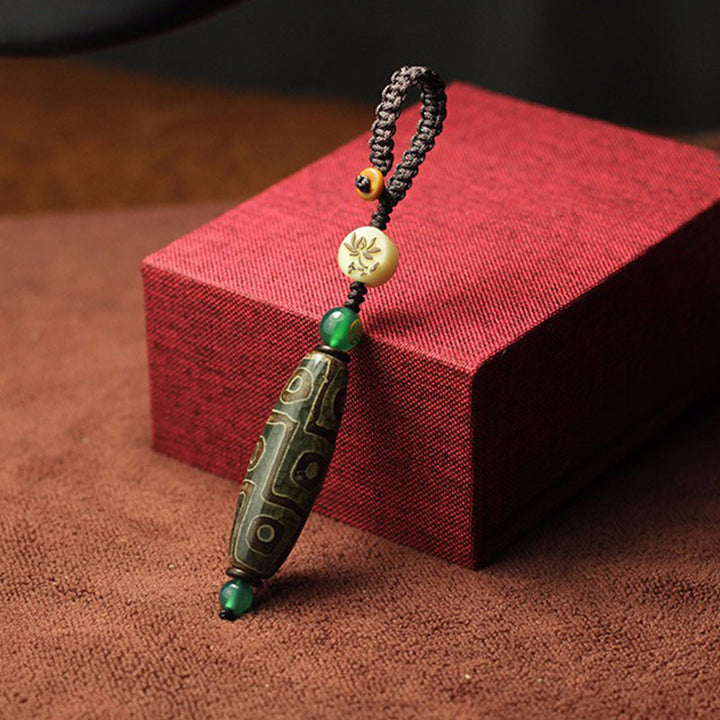 Buddha Stones Tibetan Nine-Eye Dzi Bead Wealth Decoration - image 4