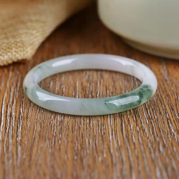 Buddha Stones Jade Abundance Luck Blessing Bracelet Bangle - image 8