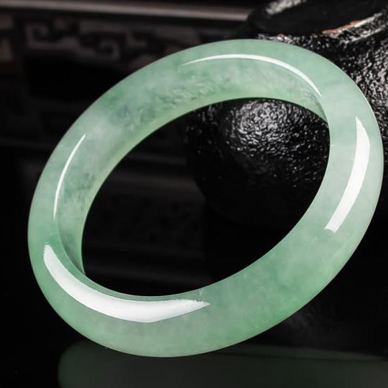 Buddha Stones Jade Protection Healing Bangle Bracelet - 62mm - image 0