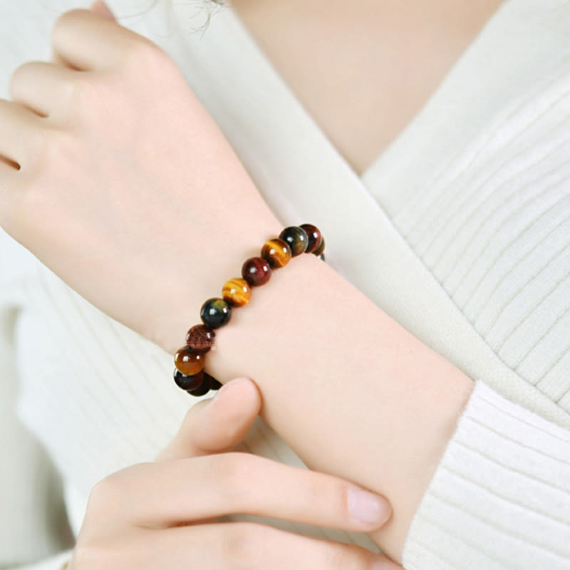 Buddha Stones Natural Tiger Eye Positive Protection Bracelet - image 12