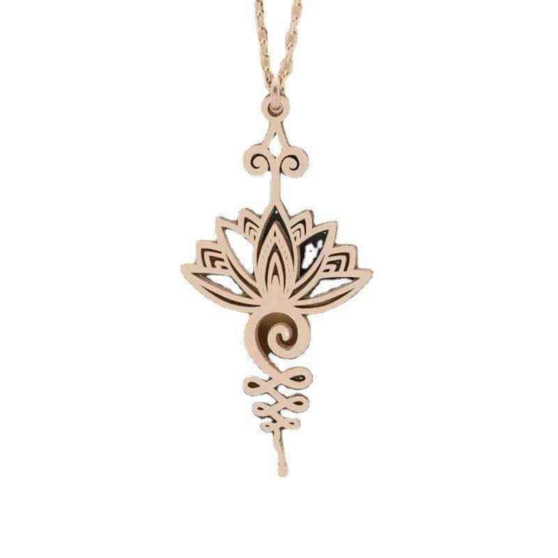 Buddha Stones Lotus Luck Wealth Necklace Pendant - image 6