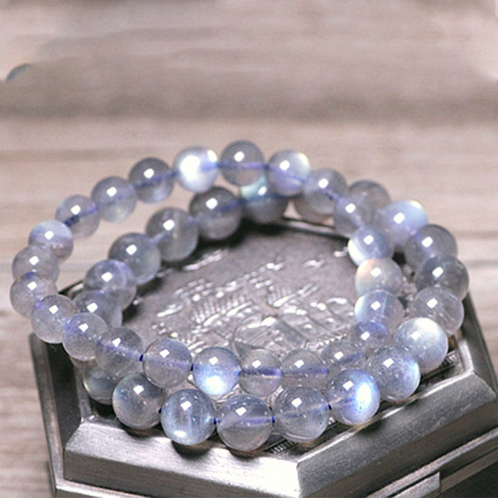 Buddha Stones Natural Moonstone Calm Positive Bracelet - image 3