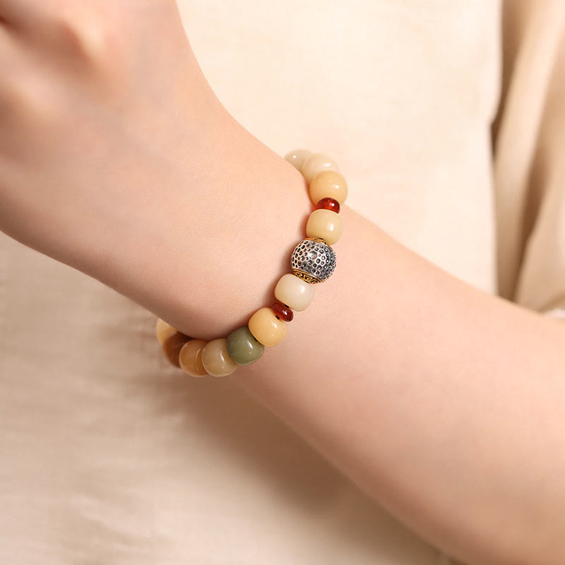 Buddha Stones Natural Bodhi Seed The Lord of the Corpse Forest Om Mani Padme Hum Wisdom Bracelet - image 7
