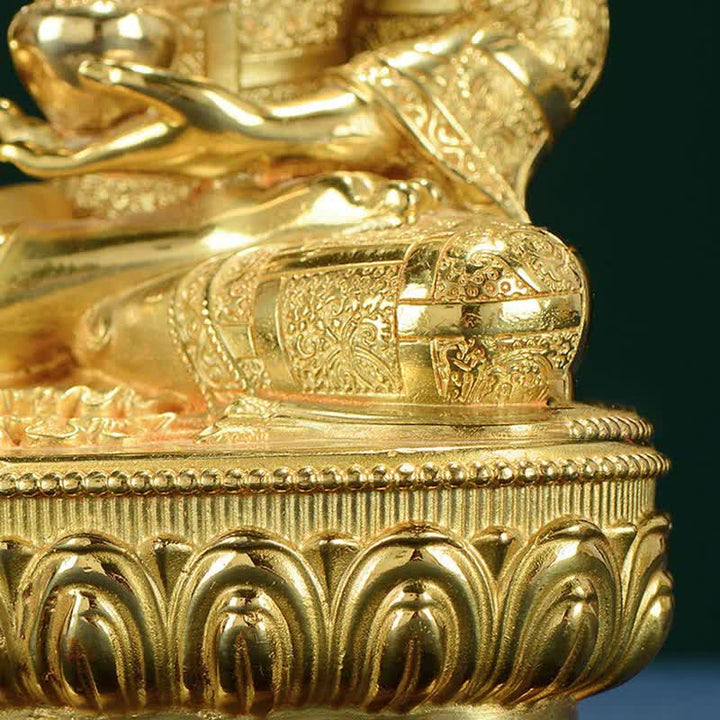 Buddha Stones Buddha Shakyamuni Figurine Enlightenment Copper Statue Home Offering Decoration - image 14