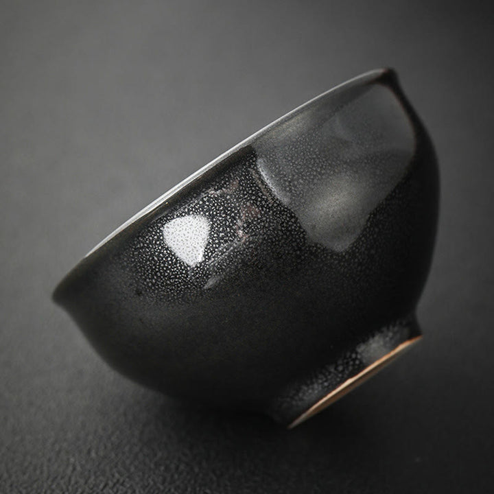 Buddha Stones Gold Leaf Chinese Jianzhan Dragon Phoenix Lotus Avalokitesvara Koi Fish Ceramic Teacup Tenmoku Kung Fu Tea Cup Bowl - image 4