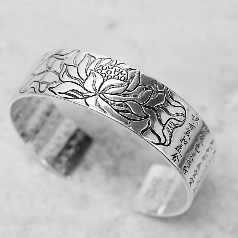 Buddha Stones Tibetan Lotus White Copper Luck Bracelet - image 2