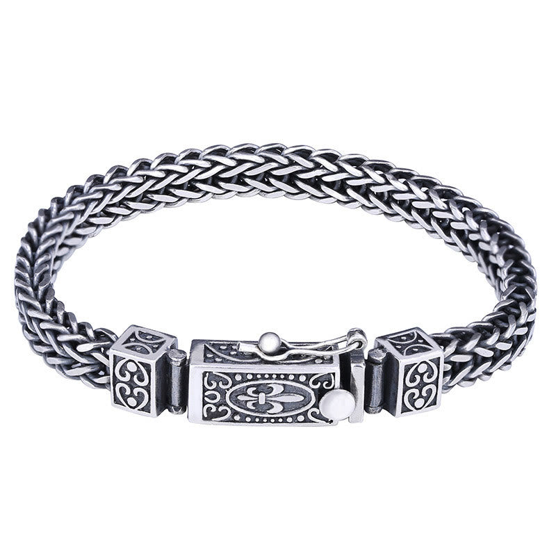 Buddha Stones Retro Dragon Keel Braided Design Balance Healing Bracelet - image 2