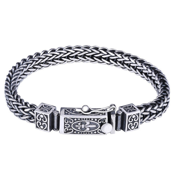 Buddha Stones Retro Dragon Keel Braided Design Balance Healing Bracelet - image 2