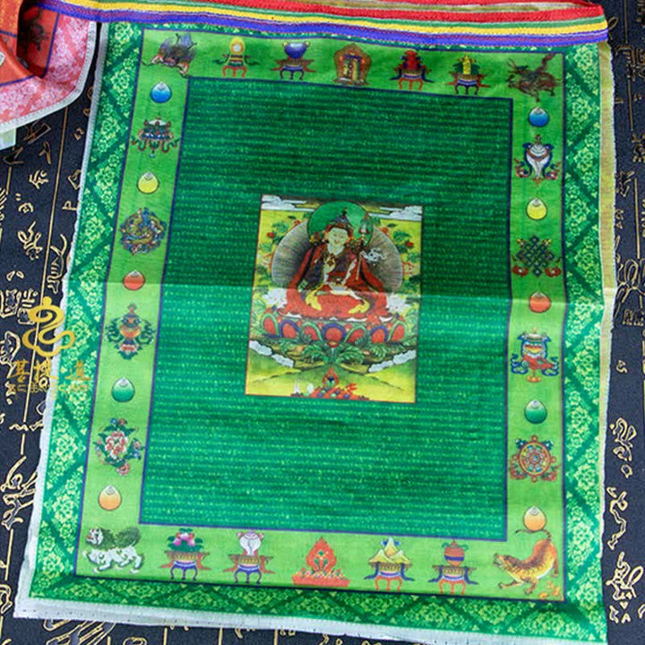 Buddha Stones Tibetan 5 Colors Windhorse Buddha Tara Scriptures Healing Auspicious Outdoor Prayer Flag - image 12