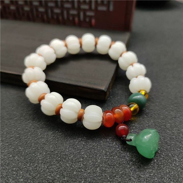 Natural Bodhi Seed Agate Bodhi Harmony Bracelet - image 1