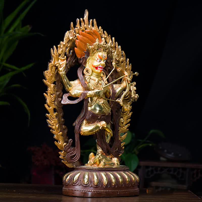 Buddha Stones Kurukulla Buddha Figurine Serenity Copper Statue Home Decoration - image 1