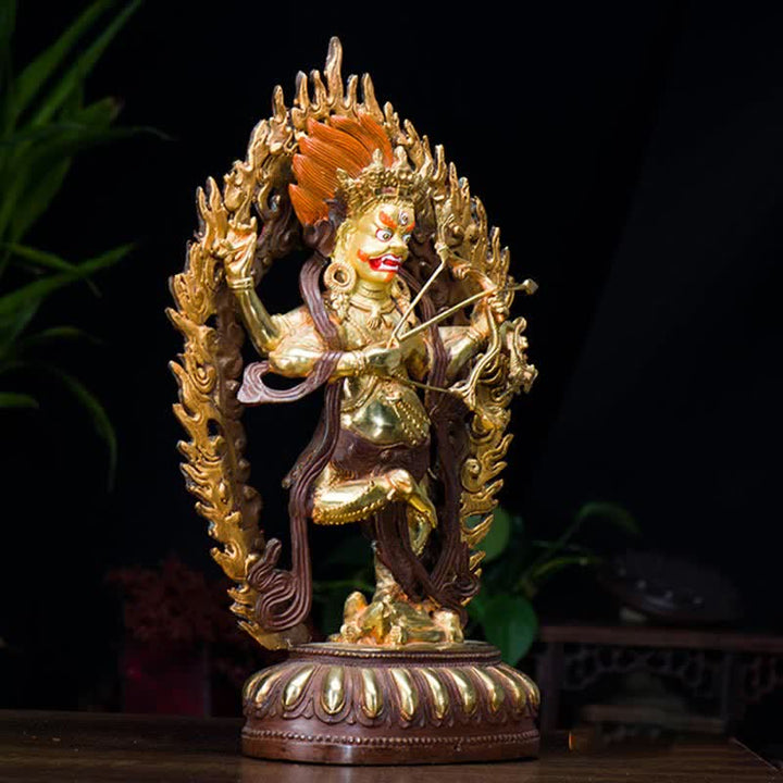 Buddha Stones Kurukulla Buddha Figurine Serenity Copper Statue Home Decoration - image 1