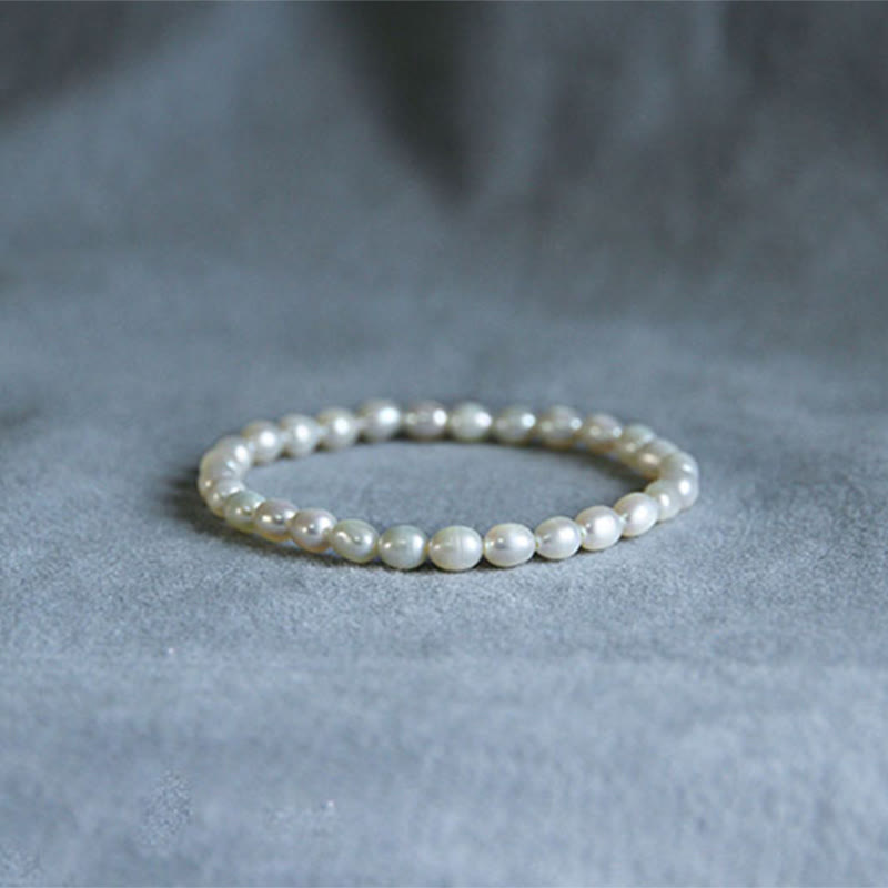 Buddha Stones Natural Pearl Healing Beaded Bracelet - image 12