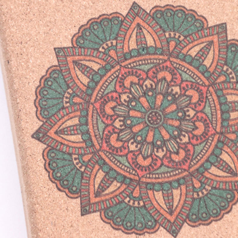 Buddha Stones Tibetan Mandala Mindful Yoga Cork Block - image 16