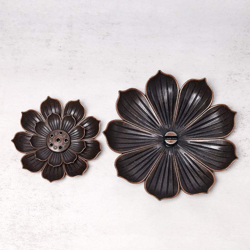 Buddha Stones Creative Six-hole Lotus Incense Burner - image 10