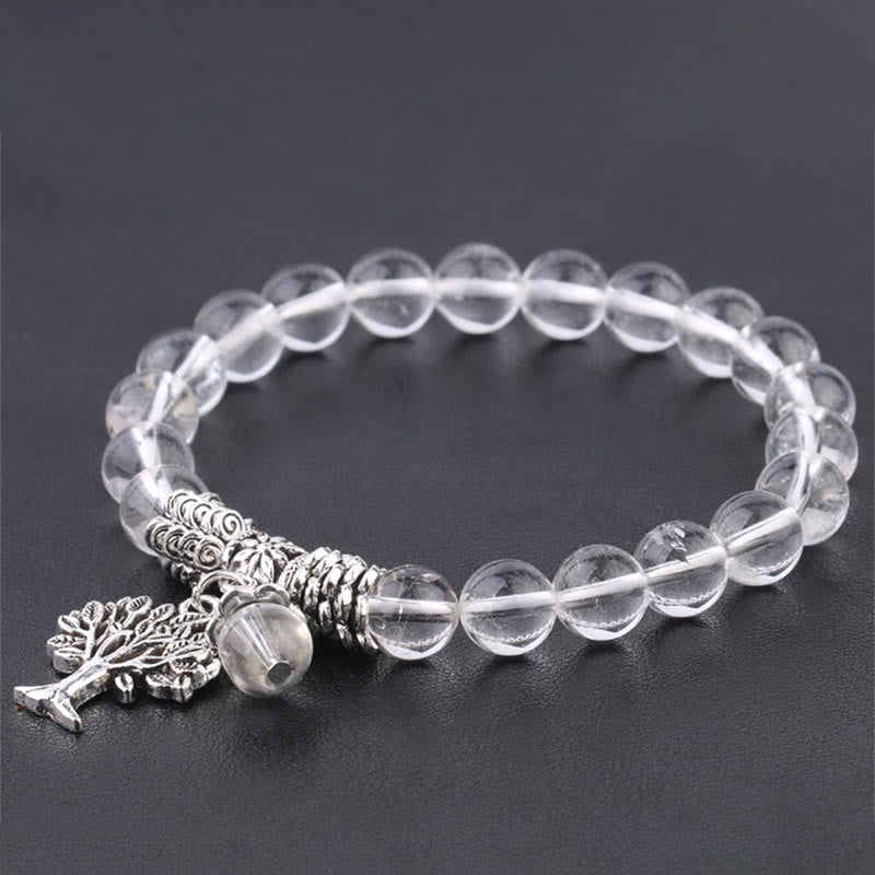 Buddha Stones Natural Gemstone Tree of Life Lucky Charm Stretch Bracelet - image 31