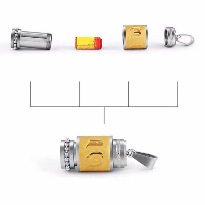 Buddha Stones Tibet Om Mani Padme Hum Shurangama Mantra Titanium Steel Wisdom Amulet Necklace Pendant - image 8