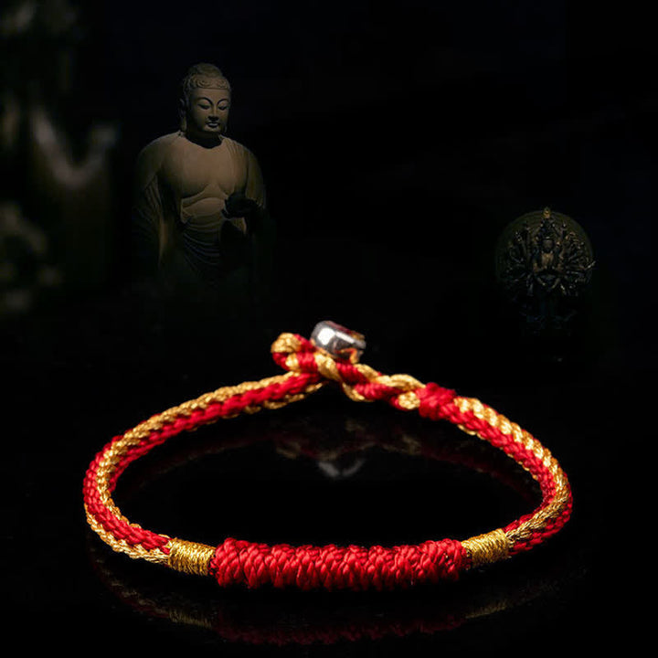 Buddha Stones Tibetan Handmade Braid Luck String Protection Bracelet - image 2