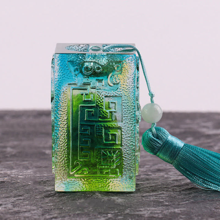 Buddha Stones Feng Shui Handmade Liuli Crystal Art Piece Home Office Decoration - image 11