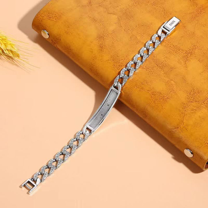 Buddha Stones Tiger Copper Luck Cuff Chain Bracelet - image 6