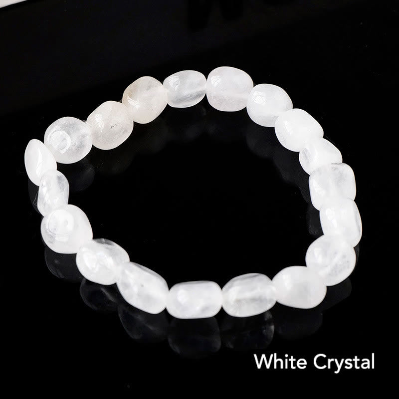 Natural Irregular Shape Crystal Stone Spiritual Awareness Bracelet - White Crystal - image 10