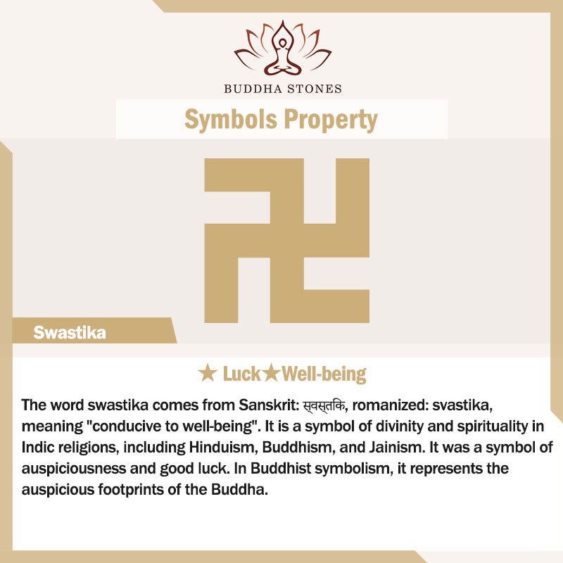 Buddha Stones Swastika Pattern Engraved Luck Bracelet - image 6