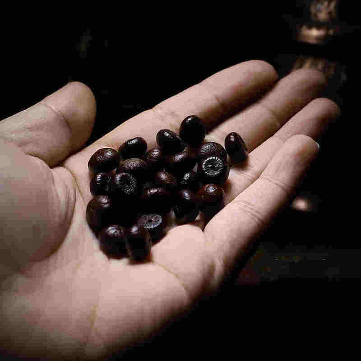 Buddha Stones Tibet 108 Mala Beads Purple Bodhi Seed Bagua Vajra Auspiciousness Bracelet - image 6