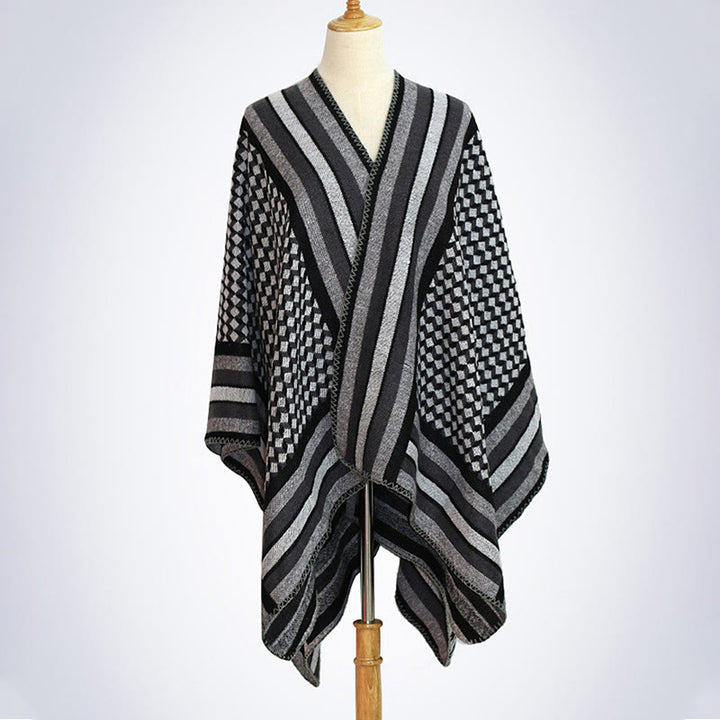 Buddha Stones Tibetan Shawl Classic Pattern Winter Cozy Warm Travel Scarf Wrap - image 26