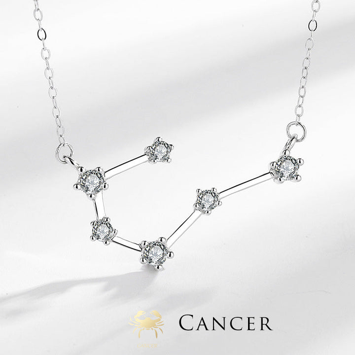Buddha Stones 925 Sterling Silver 12 Constellations of the Zodiac Astrology Blessing Necklace Pendant - Cancer - image 22