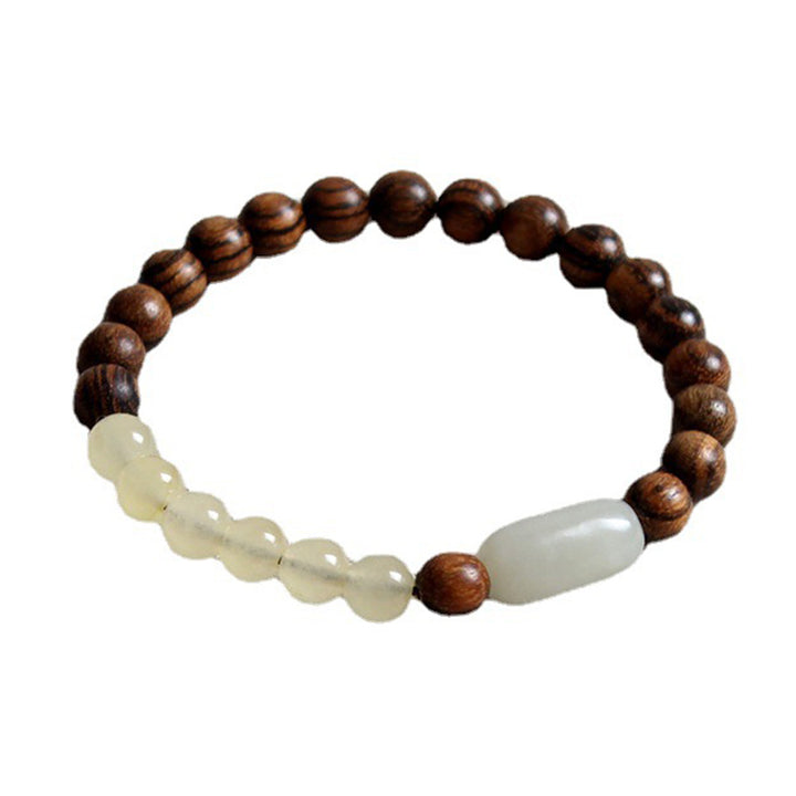 Buddha Stones  Jade Sandalwood Luck Abundance Bracelet - image 13