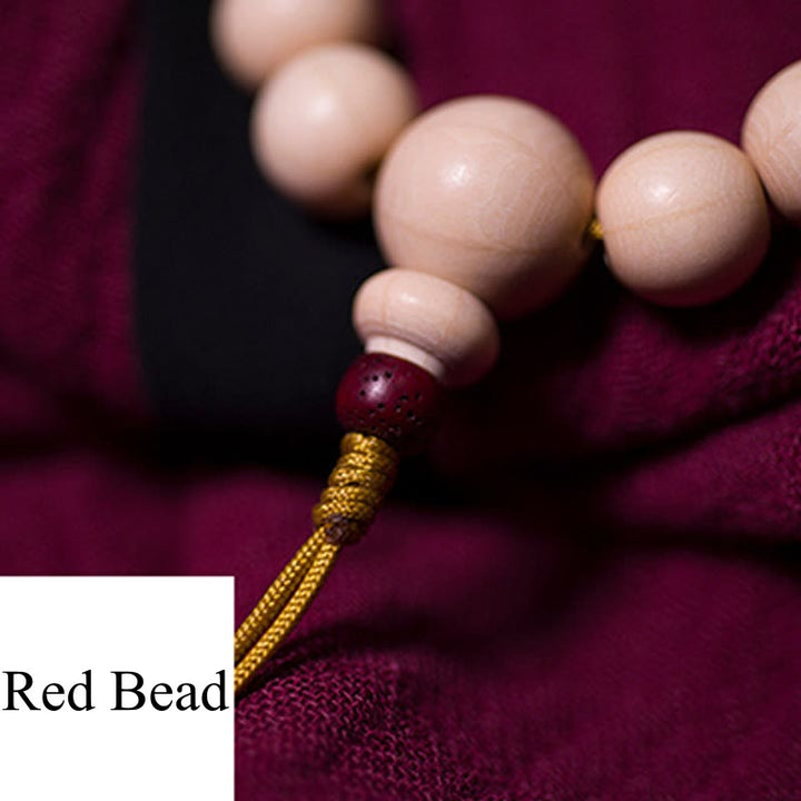 Buddha Stones Natural Abelia Biflora Wood Blessing Wrist Mala - image 7