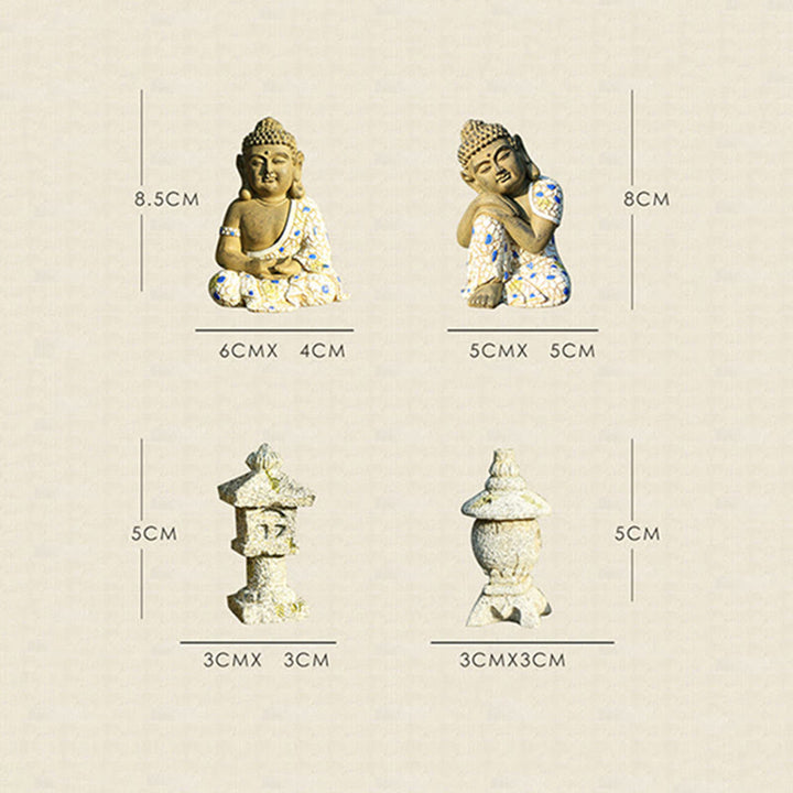 Buddha Stones Meditating Zen Buddha Serenity Resin Statue Figurine Home Decoration - image 22