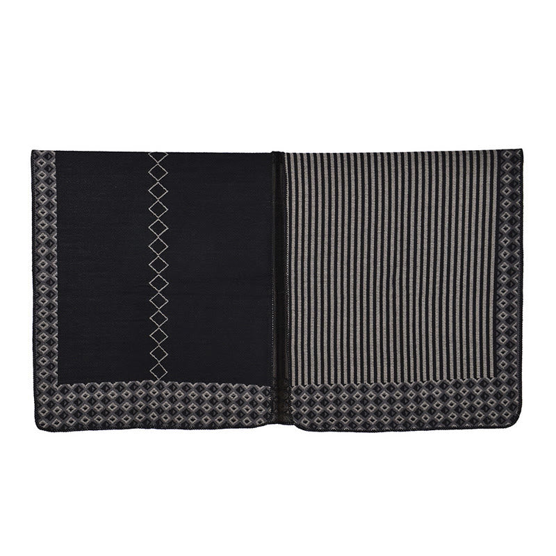 Buddha Stones Tibetan Shawl Striped Diamond Pattern Winter Warm Soft Scarf - image 21