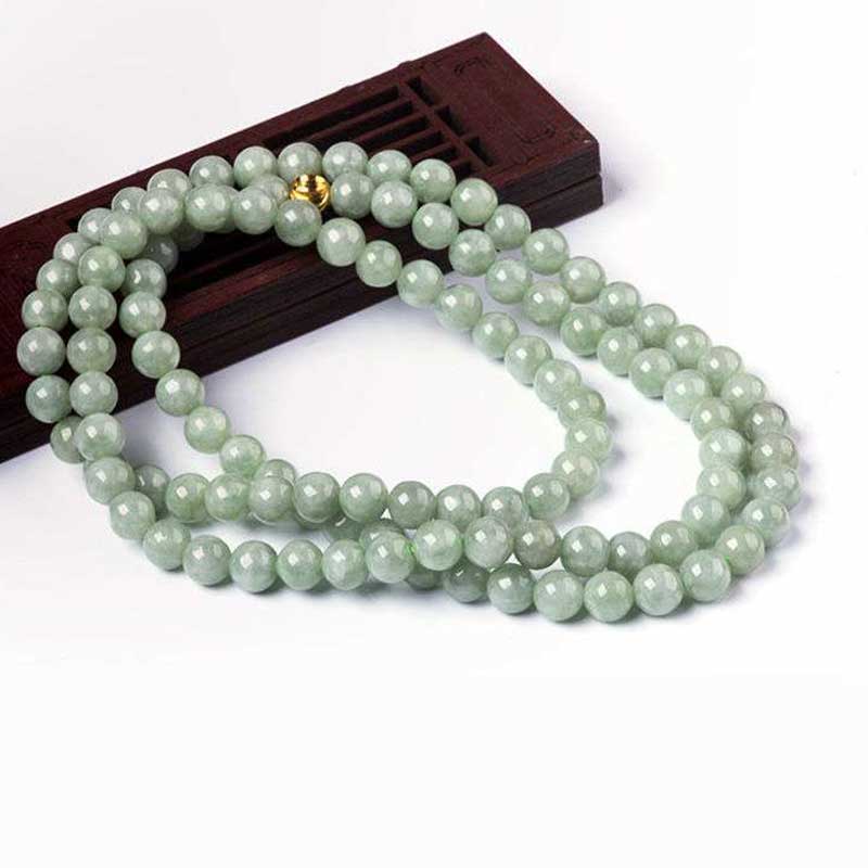 108 Beads Jade Luck Bracelet Mala - image 8