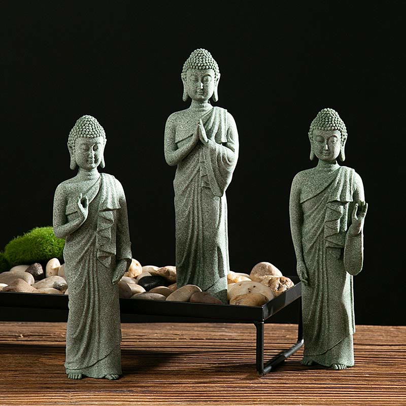 Buddha Stones Tibetan Meditation Contemplation Buddha Serenity Compassion Statue Figurine Decoration - image 17