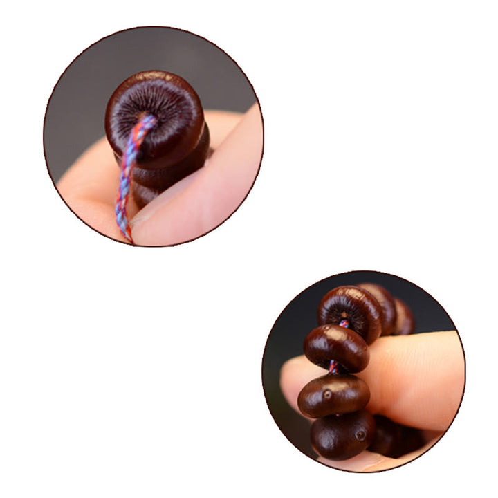 Buddha Stones Natural Tibet 108 Mala Beads Purple Bodhi Seed Wealth Bracelet - image 12