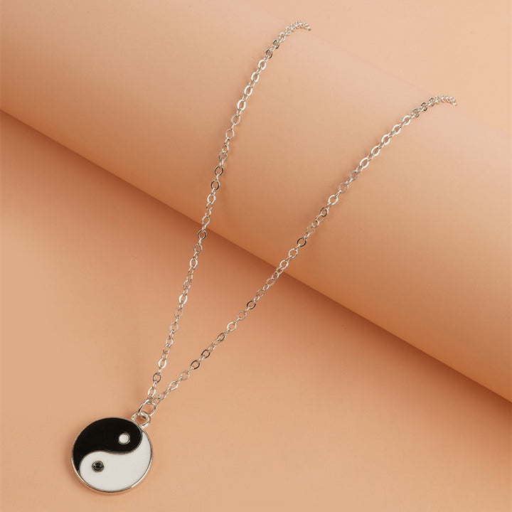 Buddha Stones 2Pcs Yin Yang Harmony Balance Necklace Pendant - image 1