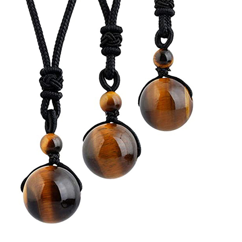 Buddha Stones Tibetan Tiger's Eye Protection Necklace - image 2