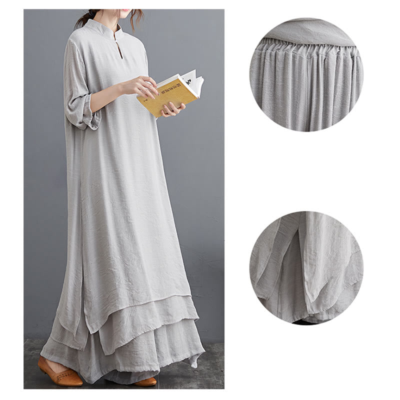 Buddha Stones Simple Pattern Meditation Prayer Spiritual Zen Practice Yoga Clothing Women's Set - image 9